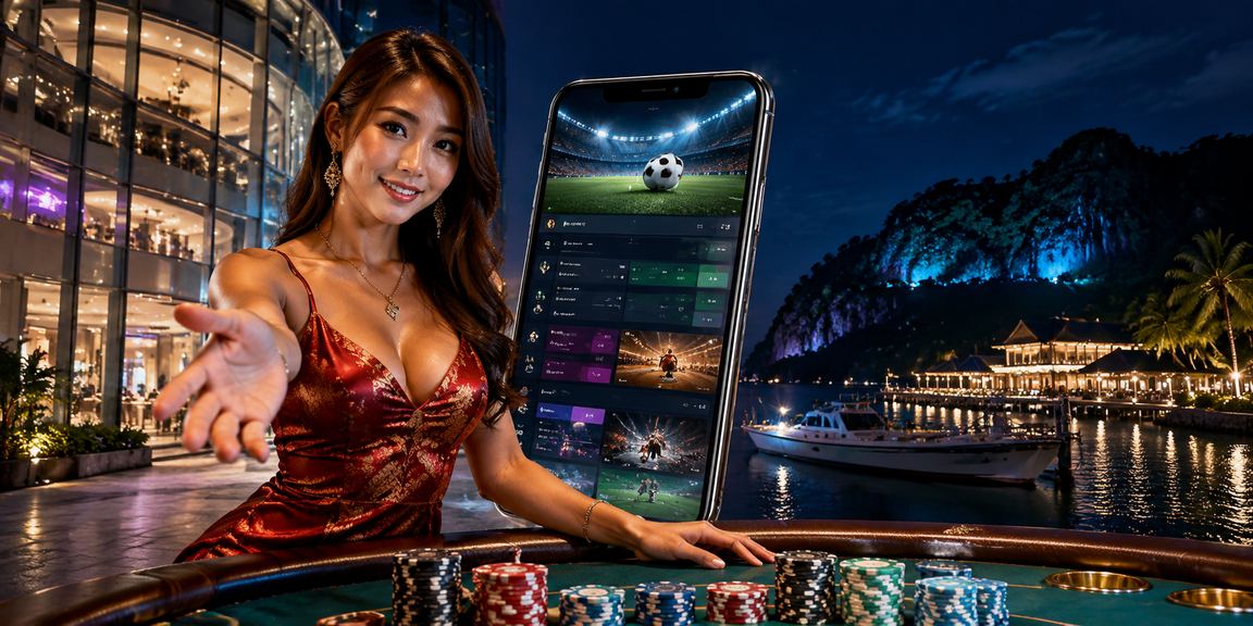 Pengguna di Terengganu menggunakan telefon untuk pertaruhan sukan dalam talian melalui aeon2go
